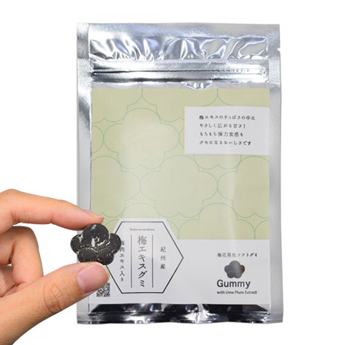 매실 엑기스 구미 젤리 70g (지퍼백) (일본산 미나베·기슈산 매실 사용)