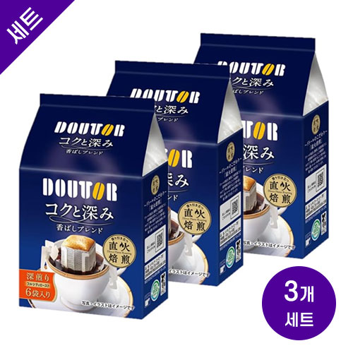 도토루 드립커피 깊고진한맛 7g 6개입× 3봉 세트
