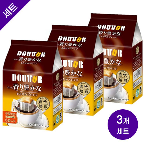 도토루 향이 풍부한 마일드 블렌드 드립백 커피7g 6개입× 3봉 세트