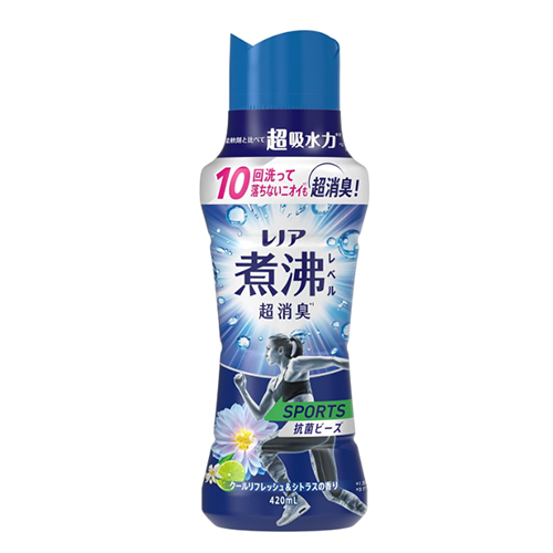 레노아 초고온살균 수준 초강력 소취 항균 비즈 SPORTS 쿨 리프레시 & 시트러스 향 본품 420mL