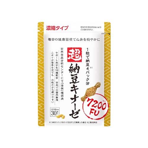 초낫토키나제 일본 낫토 7200FU 30정 30일분 나토키나제