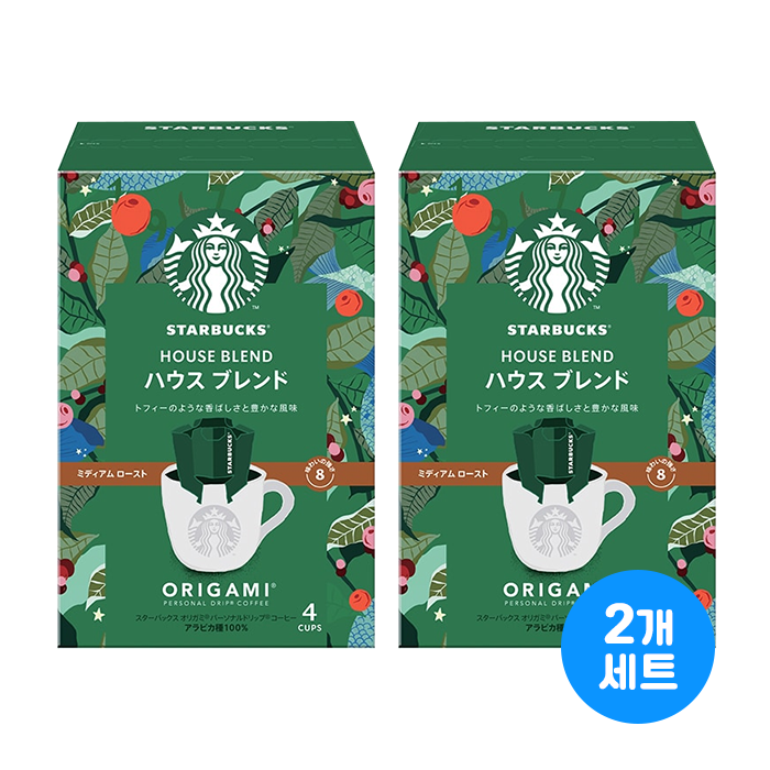 스타벅스 오리가미 퍼스널 드립 커피 하우스 블렌드 4개입 X 2박스