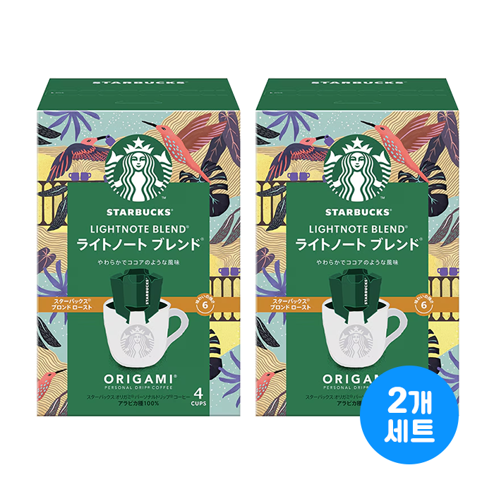 스타벅스 오리가미 퍼스널 드립 커피 라이트노트 블렌드 4개입 X 2박스