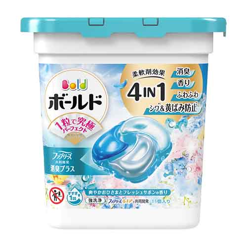 보르도 젤 볼 4in1 블루 프리미엄 사봉 향 캡슐세제 11개입 P&G