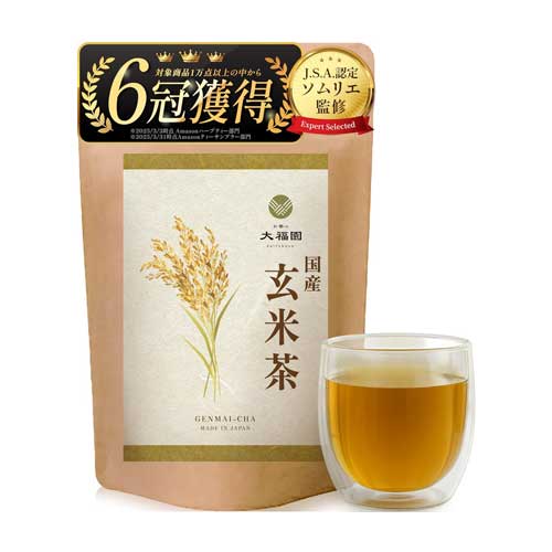 오차노 다이후쿠엔 일본산 무첨가 현미차 티백 현미 4g × 40포