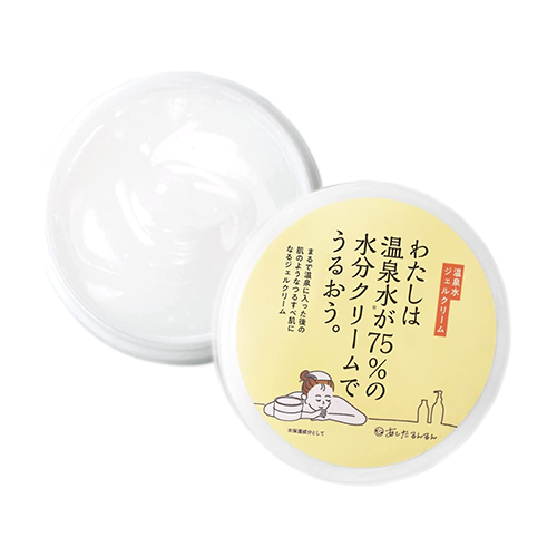 유하라 온천 미인의 탕  나는 온천수 75% 수분 크림으로 촉촉해진다 50g