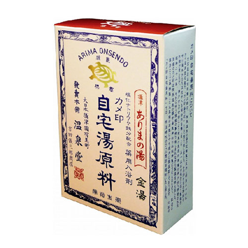 아리마 온천 온천수 함유 카메지루시 약용 입욕제  온천 원료 금탕 5포입 박스