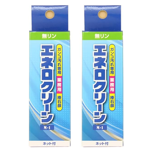 일본 와이셔츠 비누 슈퍼 클린 에네로클린 M1 찌든 때 전용 세탁용 막대비누 69g 2개세트