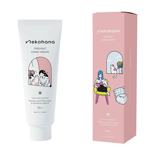 네코하나 오가닉 유기농 핸드크림 – 로즈 향 고양이 안심 처방 오가닉 핸드크림(수의사가 개발) 50ml