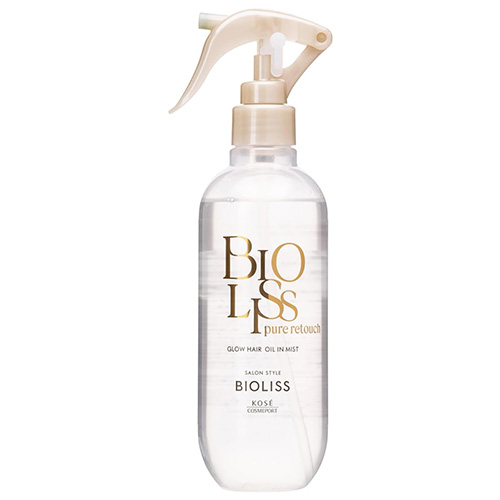코세 BIOLISS 비오리스 퓨어 레터치 글로우 헤어 오일 인 미스트 250mL