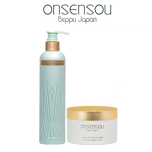 ONSENSOU 온센소우 온천조 리페어 시리즈 골든 실크 2종 세트 (샴푸 +마스크)