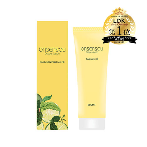 ONSENSOU 온센소우 벳푸 온천 조류 함유 모이스처 트리트먼트 카보스 & 유자 시트러스 우디 향  200ml