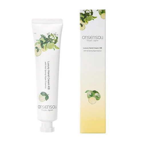 ONSENSOU 온천 유래 성분 함유 럭셔리 핸드크림 35g　유자 시트러스 우디 향