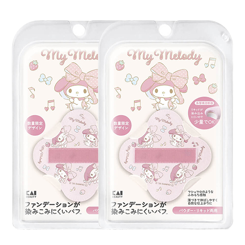 카이 파운데이션 파우더 퍼프 마이멜로디 멀티 레이어 퍼프 KQ3309 (산리오 기간한정) X2개