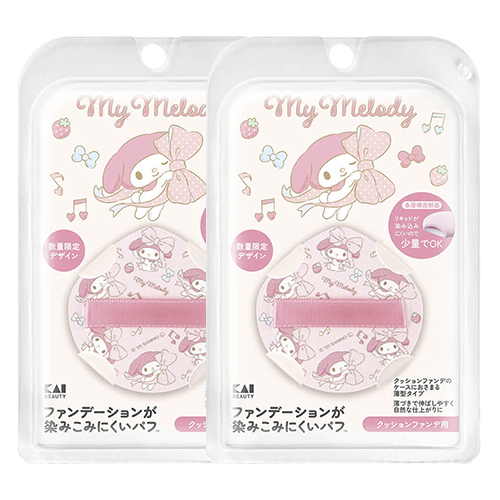 카이 파운데이션이 스며들지 않는 쿠션 파운데이션 퍼프  2개 산리오 마이멜로디 (기간한정) KQ3310