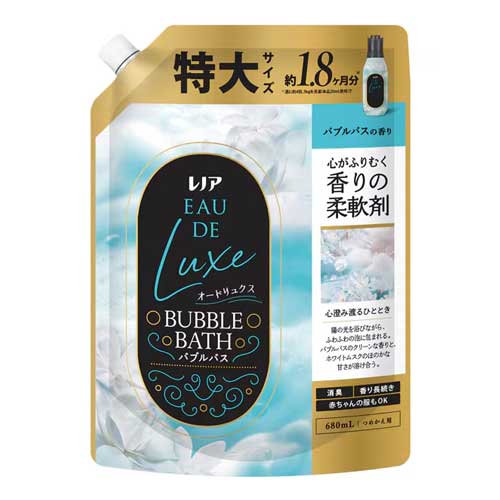 레노아 오 드 럭스 섬유유연제 버블 바스 향 리필 특대용량 680ml