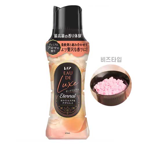 레노아 오 드 럭스 이터널 세탁용 향기 비즈 화이트 머스크 & 살구 향 본품 470ml