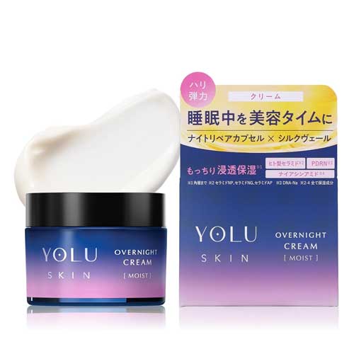 YOLU 요루 스킨 오버나이트 크림 모이스트 45g 핑크