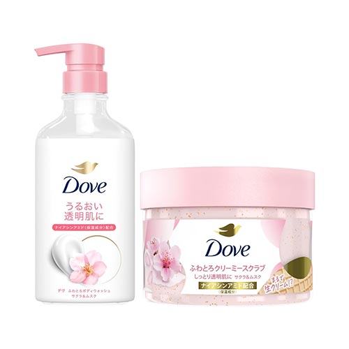 도브 DOVE  머스크 바디워시 스크럽 세트