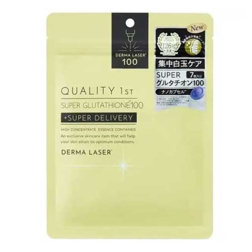 퀄리티퍼스트 (QUALITY 1st) QUALITY FIRST 더마 레이저 슈퍼 글루타치온100 마스크 (7매입)