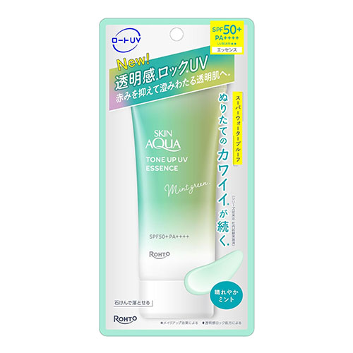 스킨아쿠아 SKIN AQUA 톤업 UV 에센스 민트 그린 SPF50+ PA++++