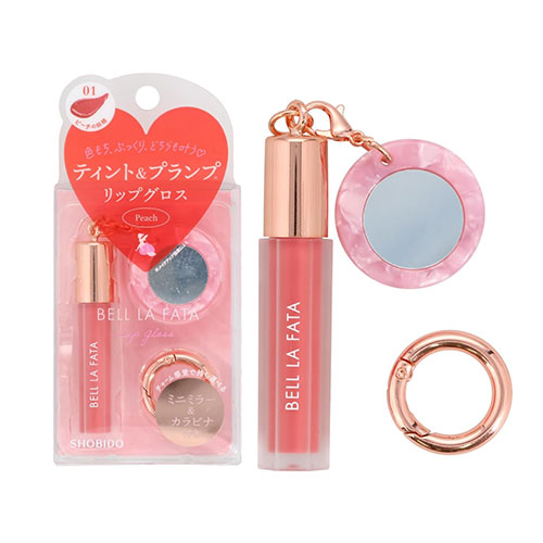 벨라파타 Bell LaFata 립글로스 01 피치의 요정 (틴트 플럼핑 키링)