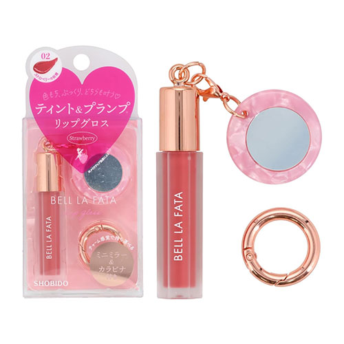 벨라파타 Bell LaFata 립글로스 02 스트로베리의 요정 (틴트 플럼핑 키링)