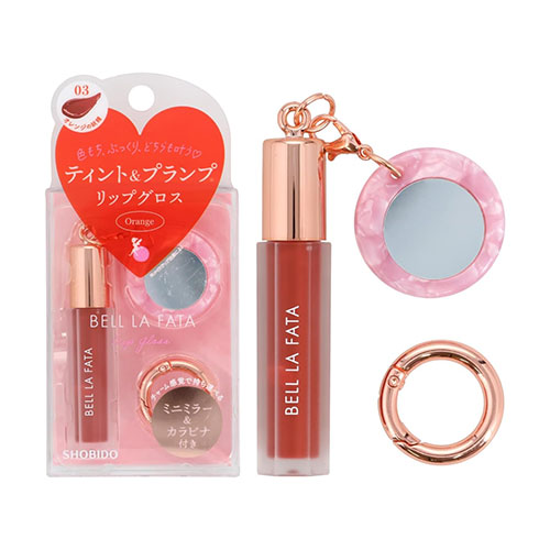 벨라파타 Bell LaFata 립글로스 03 오렌지의 요정 (틴트 플럼핑 키링)
