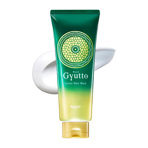 규토 Gyutto 코르셋 헤어 마스크 200g 그린티 & 유자 향