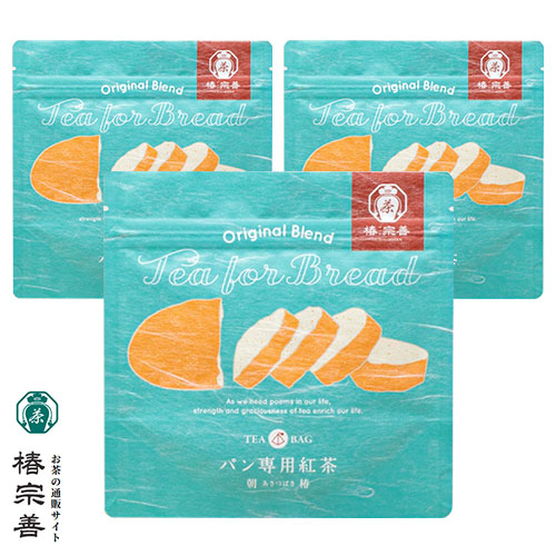 일본 츠바키소젠 빵 전용 홍차(아사츠바키) 2.5g 1종 3개세트