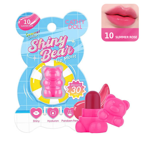 캐시돌 Cathy Doll  샤이니 베어 립 모이스트 10 서머 로즈 (SNS 인기한정판)
