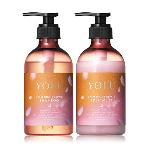  YOLU 요루 캄 나이트 리페어 샴푸 트리트먼트 세트 사쿠라&카모마일티 향기 2026 봄 한정