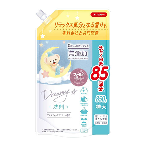 파파FaFa 스토리 드리미 세탁세제 본품 곰돌이 보틀 850g 리필 아로마틱 플라워 향 (유아 의류 가능)