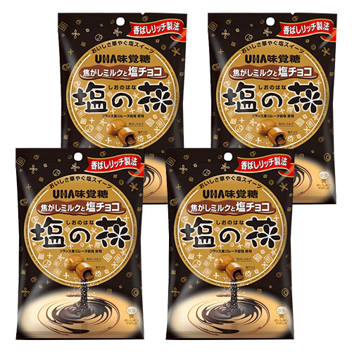 UHA미각당 캔디 소금의 꽃 카라멜라이즈드 밀크 & 솔트 초콜릿 캔디 71g X4