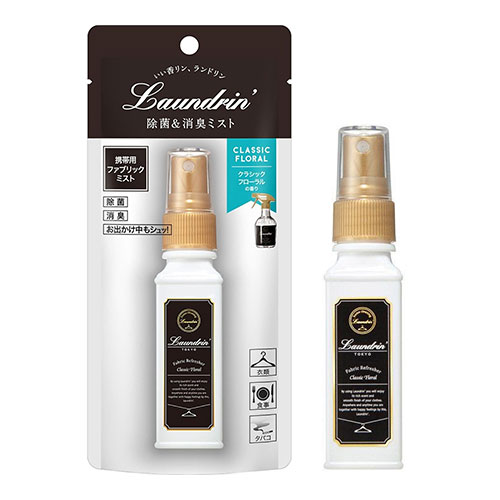 란도린Laundrin 페브릭미스트 클래식 플로럴 스프레이 미스트 휴대용 클래식 플로랄 40ml 섬유탈취제
