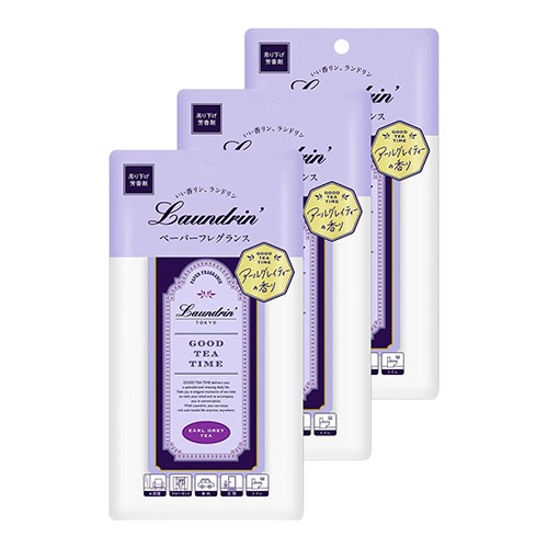 란도린Laundrin 페이퍼 프레그런스 얼그레이 티 향 방향제 1매 × 3개입