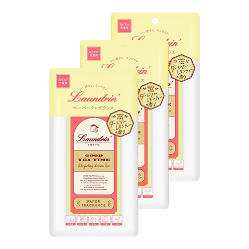 란도린Laundrin 페이퍼 프레그런스 다즐링 레몬티 향 방향제 1매 × 3개입