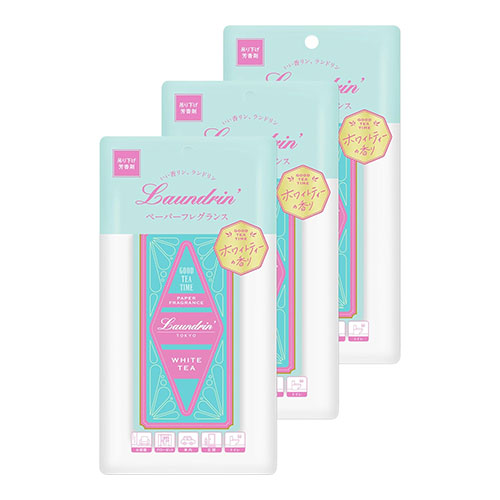 란도린Laundrin 페이퍼 프레그런스 화이트티 향 방향제 1매 × 3개입