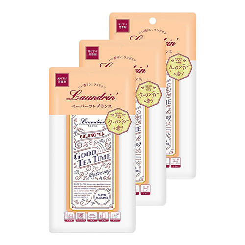 란도린Laundrin 페이퍼 프레그런스 우롱티 향 방향제 1매 × 3개입