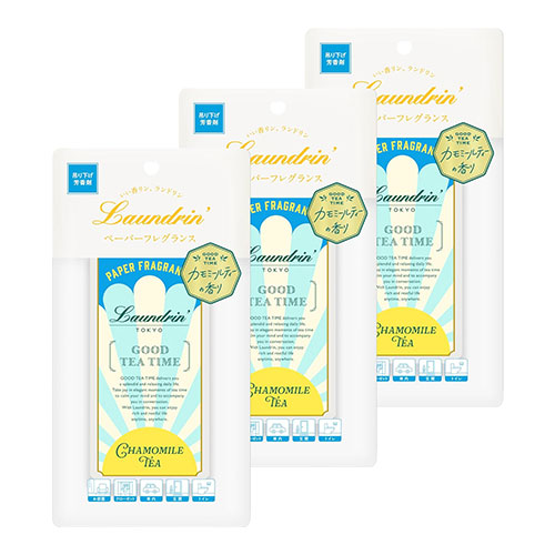 란도린Laundrin 페이퍼 프레그런스 카모마일 티 향 방향제 1매 × 3개입