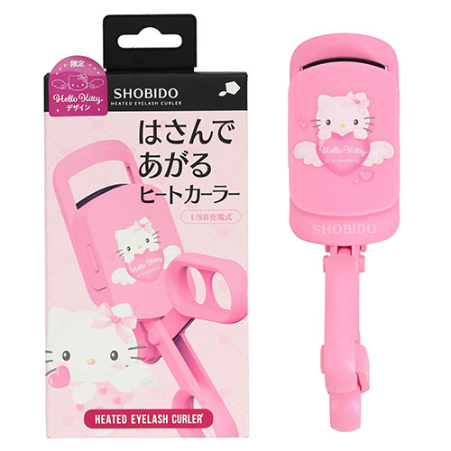 쇼비도shobido 찝으면 올라가는 히트 컬러 뷰러 헬로키티 USB충전식 SA72588 (기간한정)