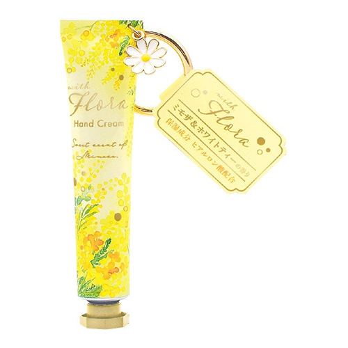 찰리 위드 플로라 참 장식 핸드크림 미모사 & 화이트티 20g (기간한정)