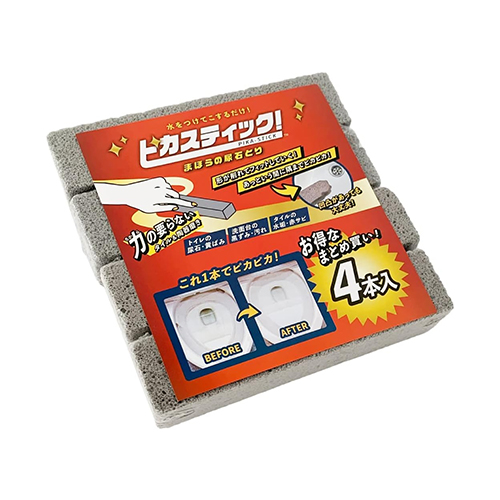 피카스틱 요석 제거 스틱 4개입 세트 (화장실 황변·흑변 제거용)