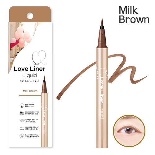 러브라이너 LoveLiner 리퀴드 아이라이너 R5 밀크브라운 (초극세 붓) 