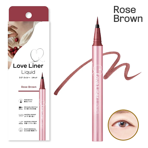 러브라이너 LoveLiner 리퀴드 아이라이너 R5 로제브라운 (초극세 붓) 