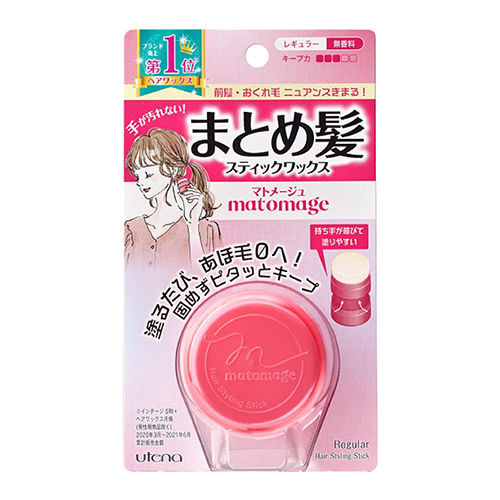 우테나 마토메쥬 정리 헤어 스틱 잔머리 정리 스틱 13g 레귤러 무향