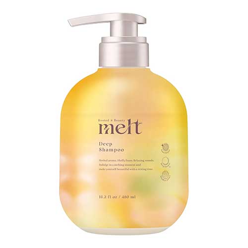 멜트(melt)샴푸 펌프 480mL 워터릴리 & 우드 향 노실리콘