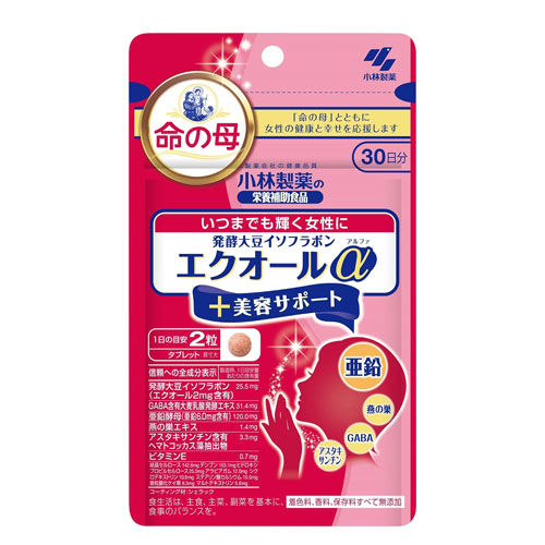 이노치노하하 발효 대두 이소플라본 에쿠올 알파 60정 30일분