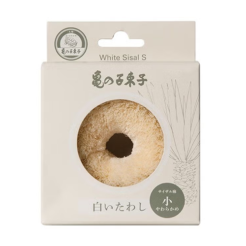 카메노코 타와시 니시오 상점 화이트 타와시 사이잘삼 (소) 부드러운 타입 수세미