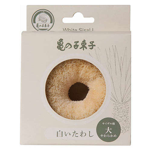 카메노코 타와시 니시오 상점 화이트 타와시 사이잘삼 (대) 부드러운 타입 수세미